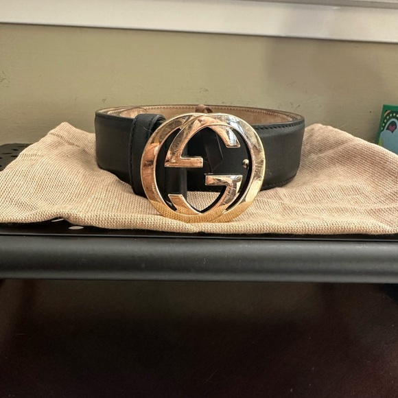 Gucci Interlocking G black belt size 85. - Picture 3 of 3